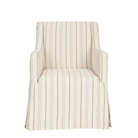 SAFAVIEH Stella Slipcover Beige Living Room Chair MCR4542A